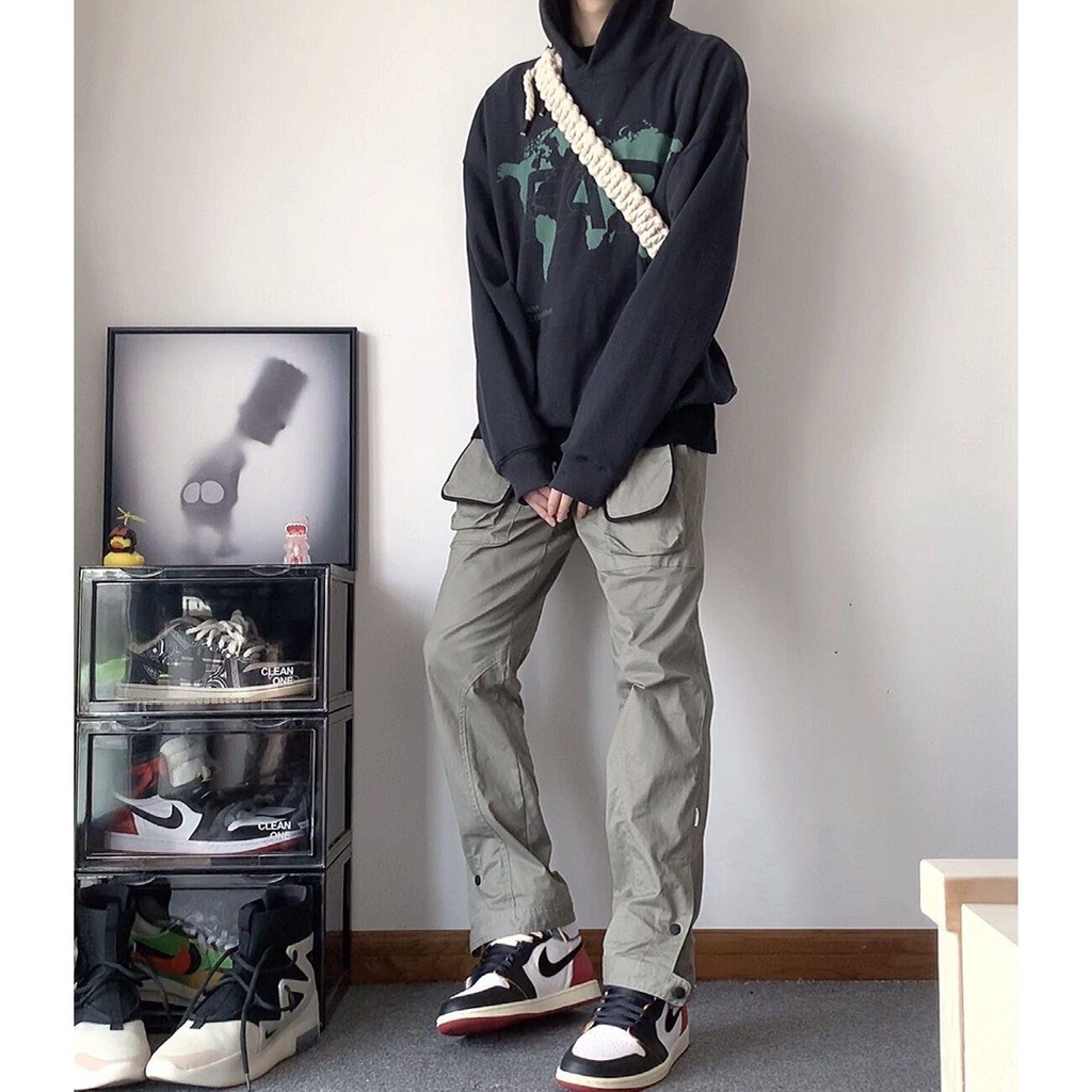 Quần Dài Có Túi Đa Năng Phong Cách Đường Phố Âu Mỹ Thời Trang Mùa Hè Hàng Mới Dành Cho Nam