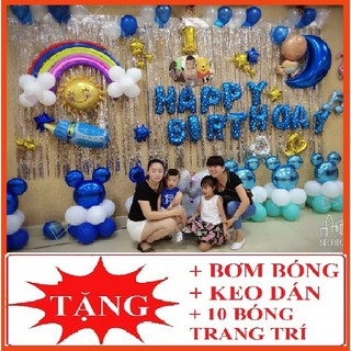 Combo phụ kiện trang trí sinh nhật cho bé theo chủ đề(HAPPYBIRTHDAY)