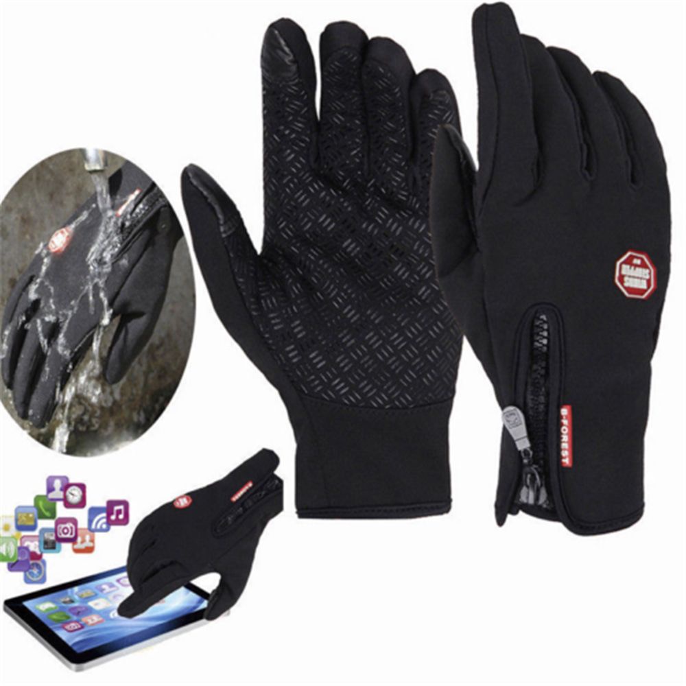 Găng Tay Chống Trượt Chống Nước Thời Trang Giữ Ấm Mùa Đông Có Thể Chạm Màn Hình Cảm Ứng
