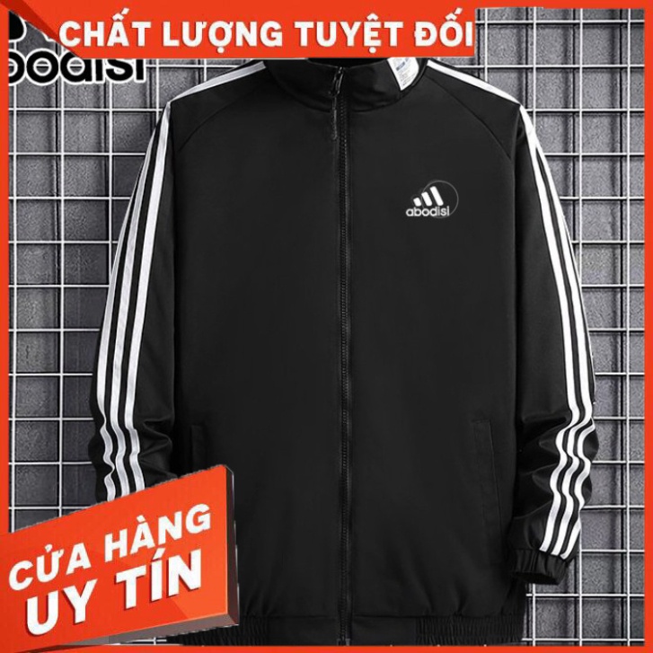 ÁO KHOÁC NAM CỔ ĐỨNG 2 LỚP CÁCH NHIỆT PHỐI VIỀN SỌC TAY VẢI MERO CAO CẤP KHÔNG NHĂN ,KHÔNG XÙ ,KHÔNG RA MÀU HOT TRENDING