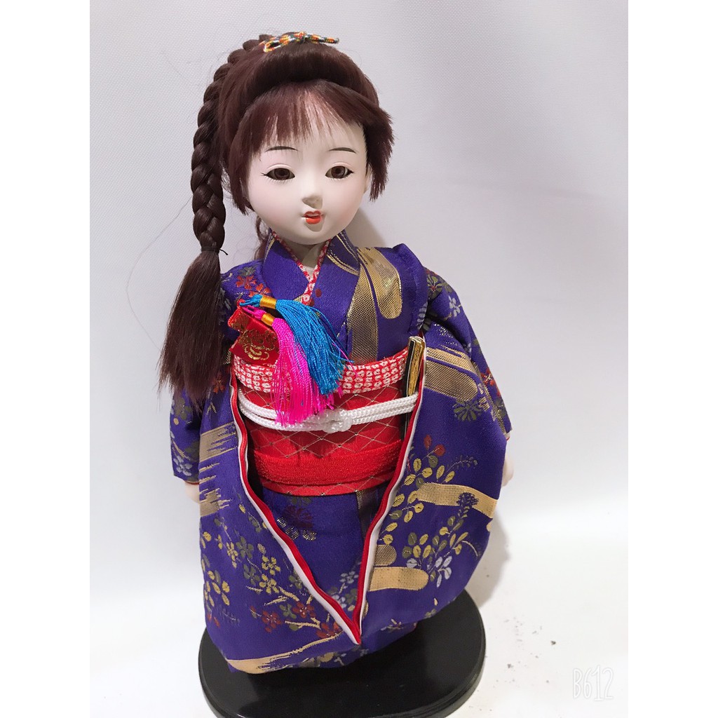 Búp bê trẻ em Kimono vải Hoà phục mô hình trưng bày trang trí ngày Tết hình thật