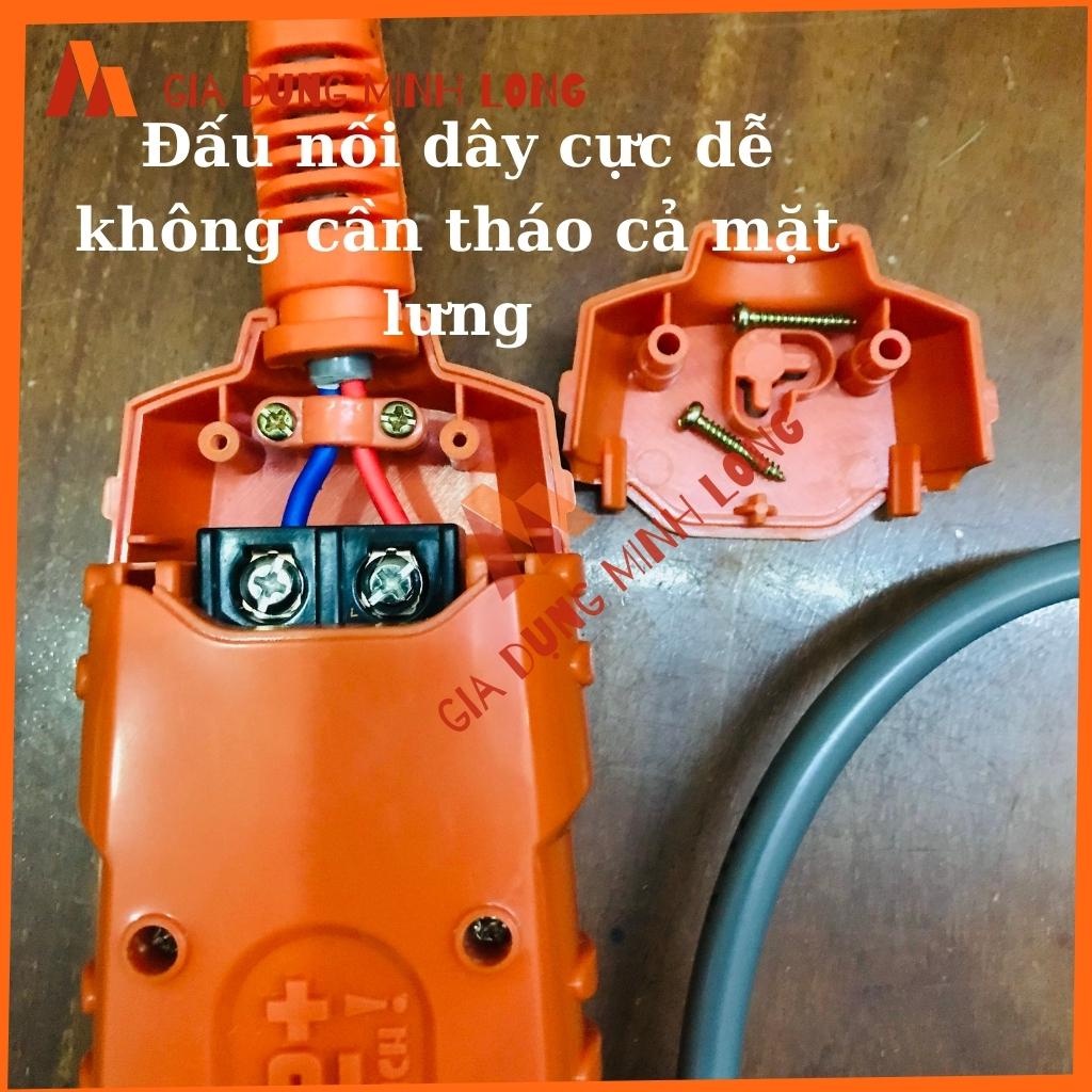 Ổ cắm điện 3lỗ 6000W chịu tải cao, đấu dây thông minh (có dây hoặc không dây)