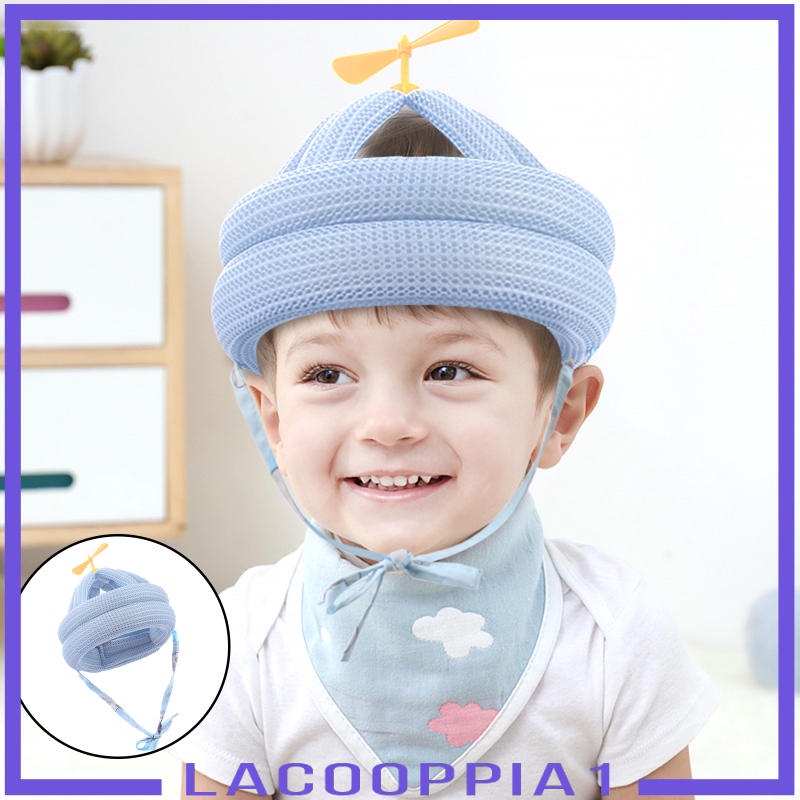 Mũ Bảo Vệ Đầu Bằng Cotton Mềm Thoáng Khí Chống Va Chạm An Toàn Cho Bé Tập Bò 8 Tháng Đến 5 Tuổi Lacooppia1