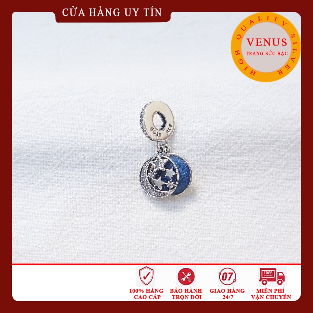 [Charm bạc 925 cao cấp] Bộ sưu tập charm treo xanh đậm- Mã sản phẩm VENUSTTS