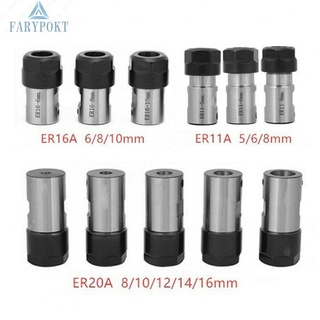 Faty~motor shaft collet a 5-16mm chuck er11 er11 er16 er20 er16 er20a extension