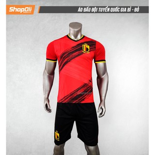 [RẺ VÔ ĐỊCH] Bộ Quần áo Thể Thao Bóng Đá Bỉ Đỏ 2020