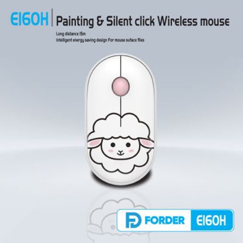 Chuột không dây Wireless FD E160H hình thú siêu kute (4 màu tuỳ chọn)