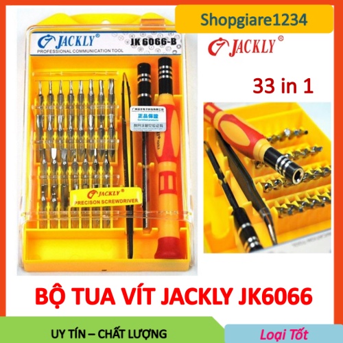 Bộ Tua Vít Đa Năng 32 Đầu Jackly Jk6066B - Có Nam Châm (Hàng Chính Hãng)