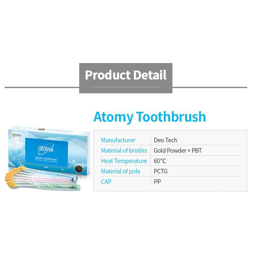 Atomy Toothbrush 8ea Set Dental Oral Care Antibacterial Toothbrush