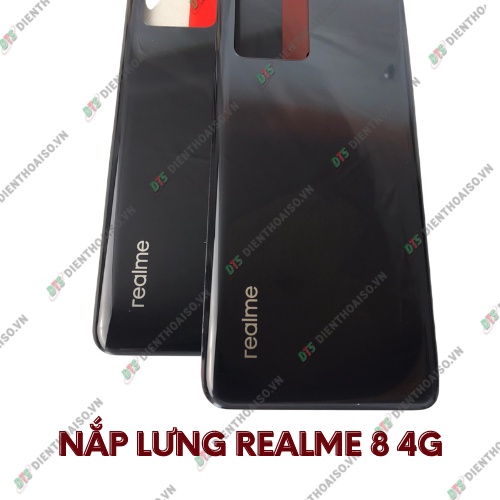 Nắp lưng realme 8 4g xám đen , bạc