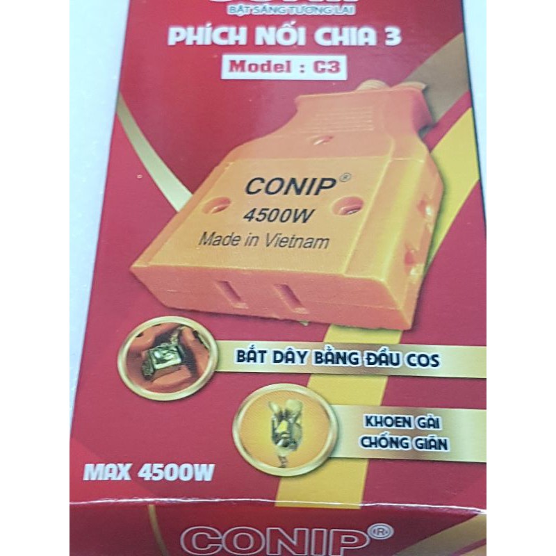 PHÍCH NỐI CHIA 3-4500W