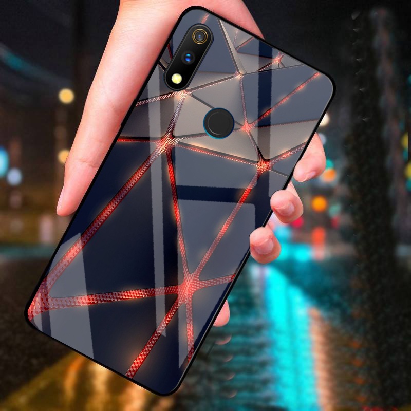 Ốp Lưng REALME 3, REALME 3 PRO Mặt Kính Cường Lực Cao Cấp Thiết Kế Riêng