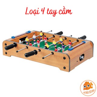 Bàn bi lắc bóng đá 4 tay bằng gỗ