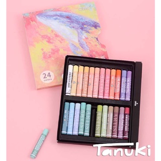 [TANUKI ART] Màu sáp dầu (oil pastel) cá voi