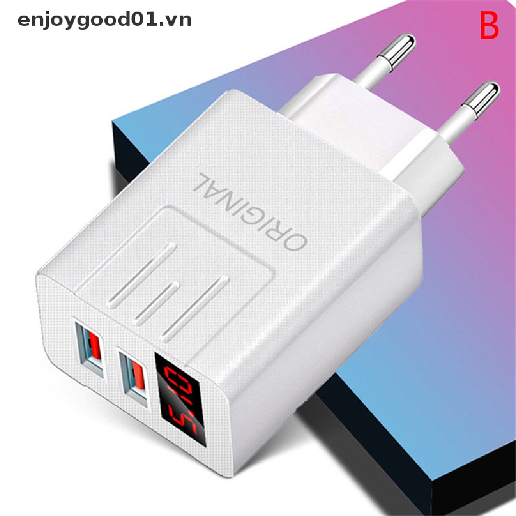 Củ sạc nhanh có màn hình LED kỹ thuật số 45W QC 3.0 USB dùng cho điện thoại
