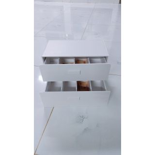 Tủ đựng tiền thu ngân trắng 8 ngăn to