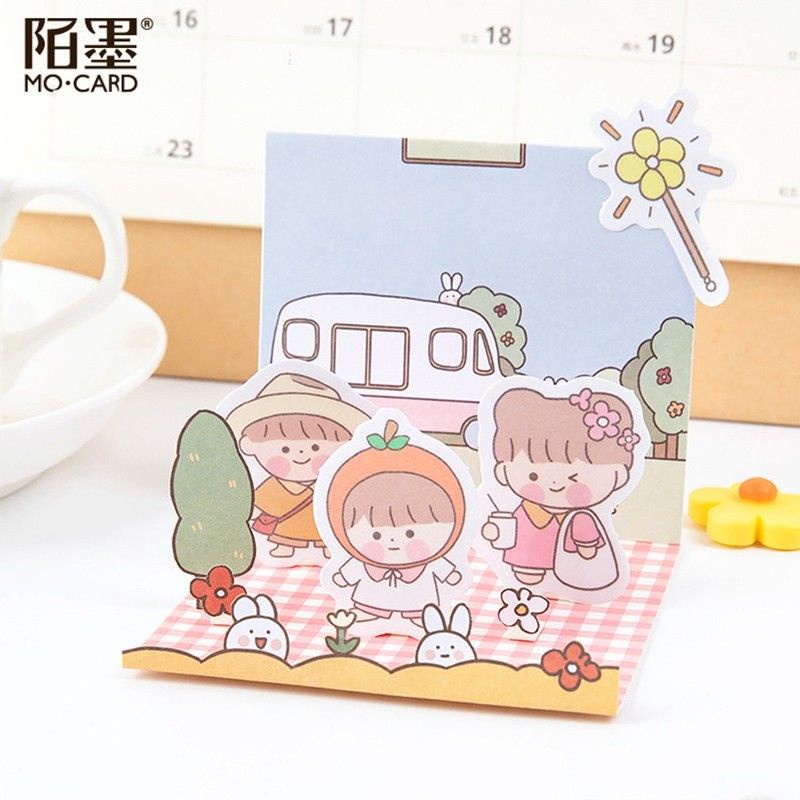Gói 40 miếng dán sticker trang trí hình bé gái