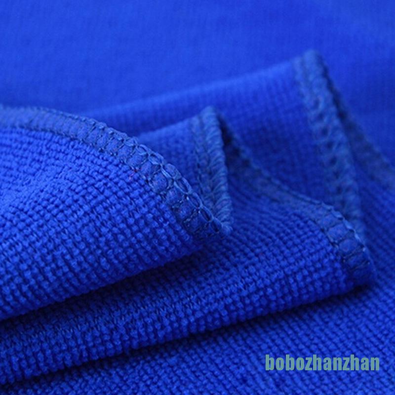 [bobozhanzhan]5Pcs Fabulous Great Blue Wash Cloth Car Auto Care Microfiber Cleaning Towels