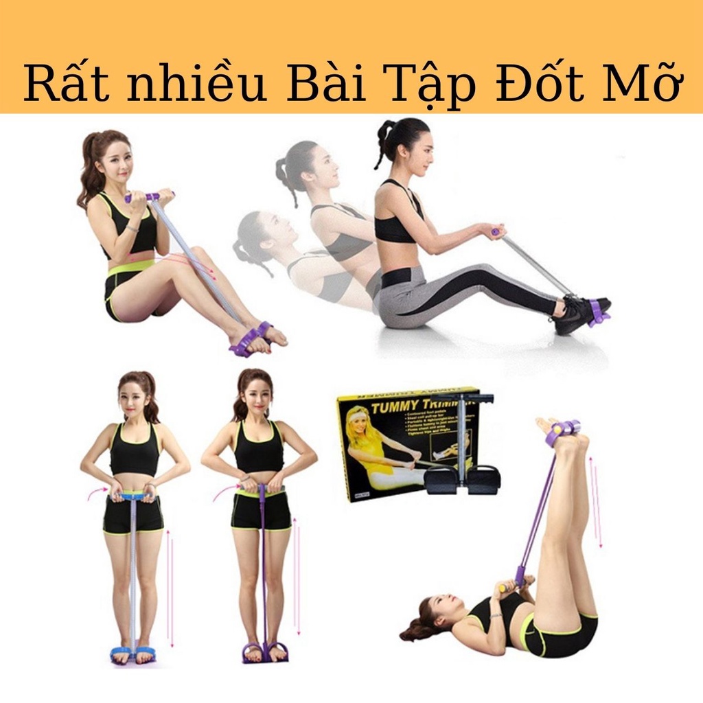 Dụng cụ tập gym giảm mỡ bụng thiết bị thể dục tại nhà dây kéo tummy trimmer