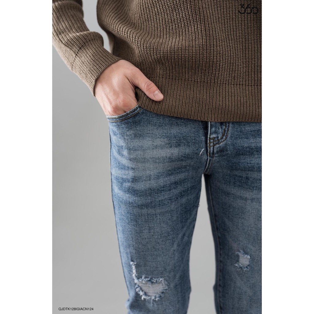 [Mã FAMALLT5 giảm 15% đơn 150K] Quần jean nam cao cấp thương hiệu 360 Boutique - QJDTK128 | BigBuy360 - bigbuy360.vn