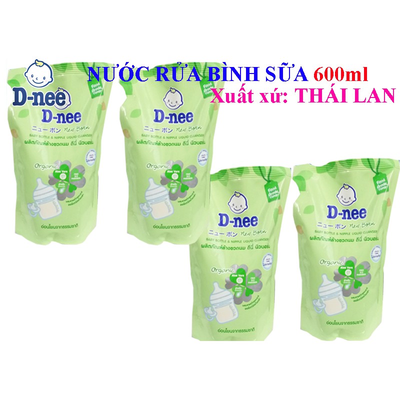 NƯỚC RỬA BÌNH DNEE TÚI 600ML