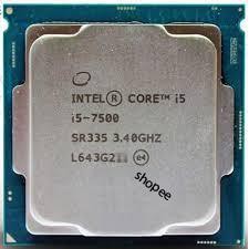 CPU intel I5 - 7500+7400 Tray không box+tản