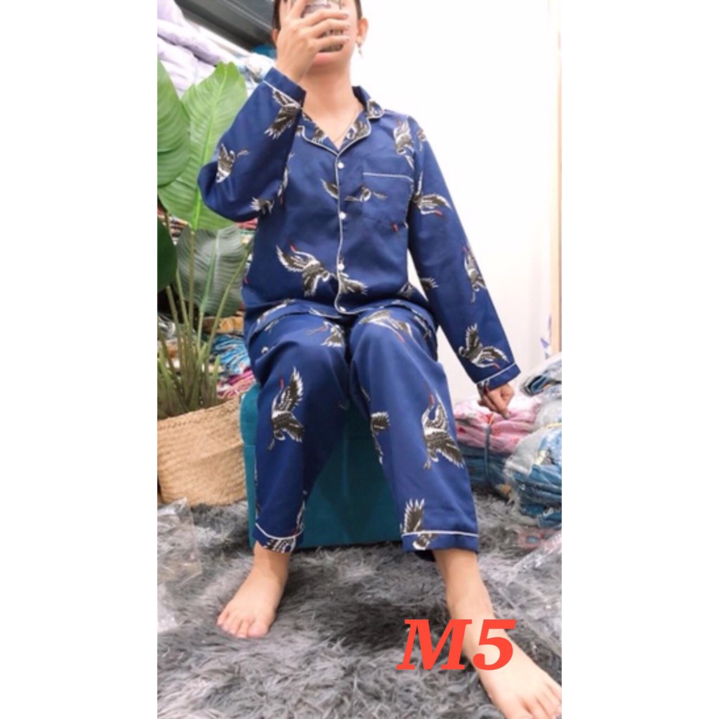 SaleBộ Pijama (Quần Dài-Tay Dài) Kate Thái Cao Cấp Hàng Loại 1 Mềm Mại, Thầm Hút Mồ Hôi, Không Xù