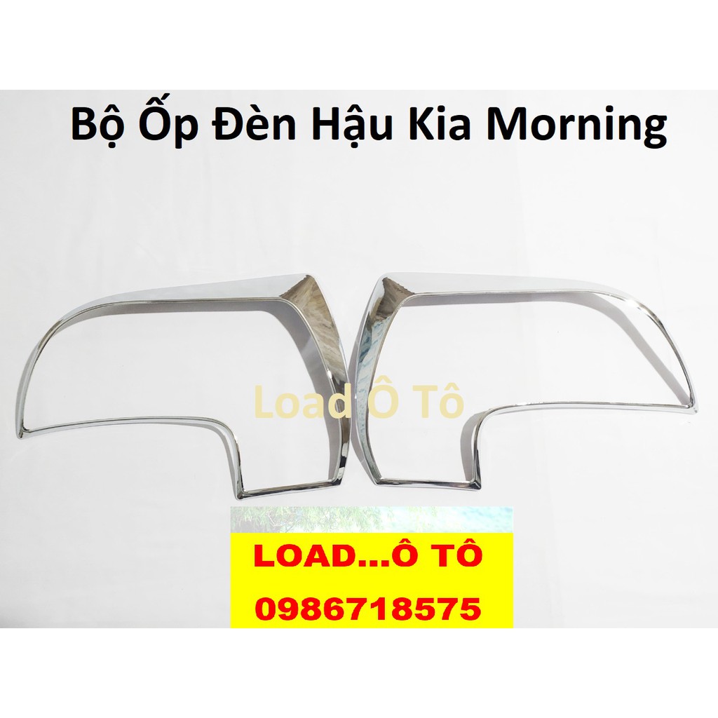 Ốp Viền Đèn Pha, Hậu  Kia Morning 2016-2021 Mạ Crom Bóng Cao Cấp