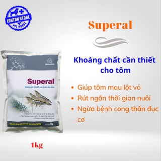 VEMEDIM Superal tôm, khoáng chất cần thiết cho tôm, giúp tôm lột xác, gói 1kg