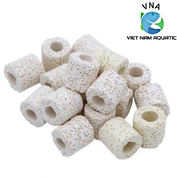 Sứ nhẫn trắng - Vật liệu lọc cho bể cá (100g)