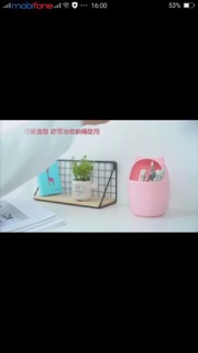 Thùng đựng rác mini để bàn dễ thương