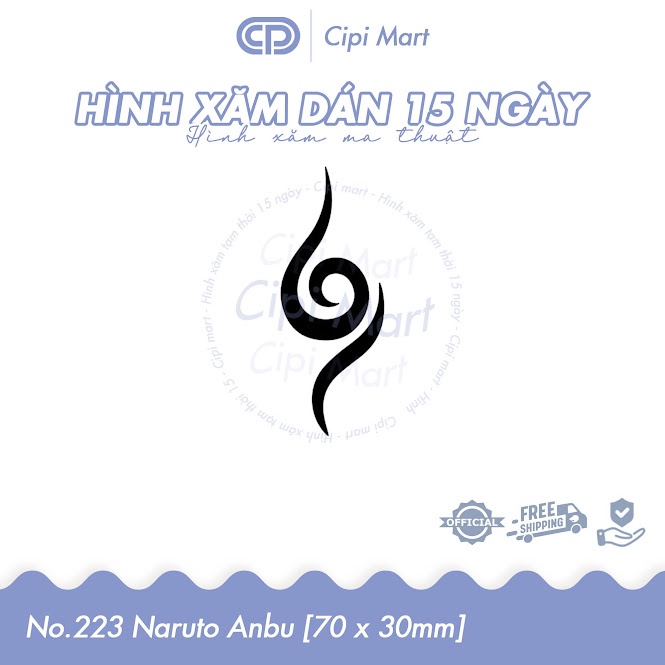 CIPI MART - Hình xăm tạm thời 15 NGÀY - chống nước, cọ xát 223