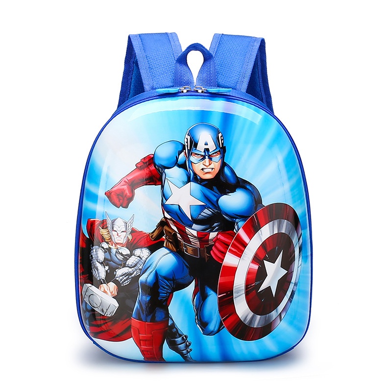 Balo mẫu giáo cho bé trai, balo trứng hình siêu nhân 3d chống nước
