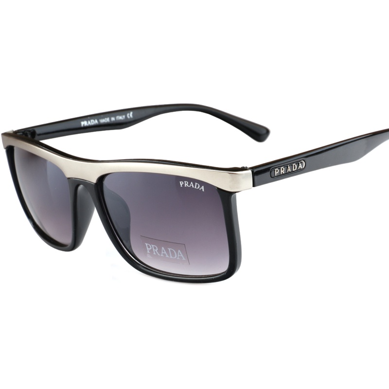 Kính Mát Gọng Vuông Chống Tia uv400 Hiệu Prada Sang Trọng Cho Nam Nữ