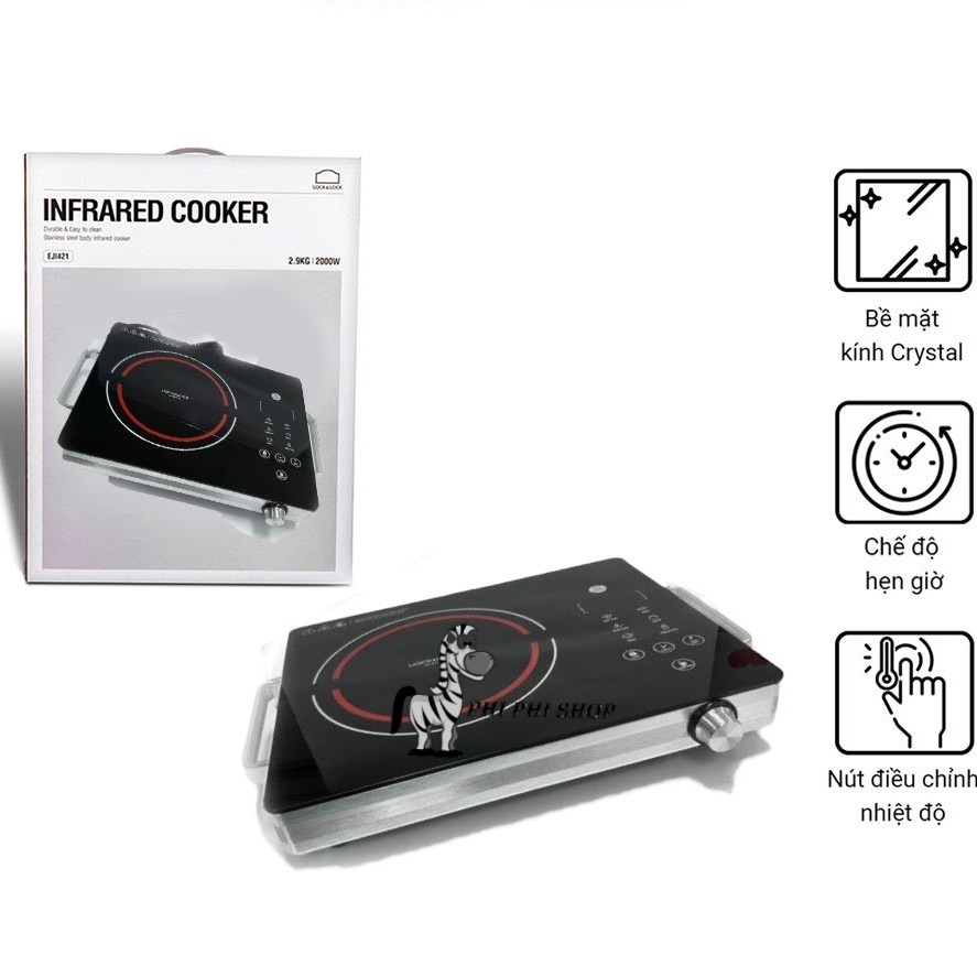 Bếp hồng ngoại Lock&Lock EJI341 công suất 2000w