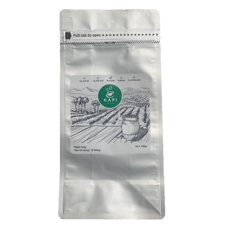  Cà phê rang xay pha phin Robusta 500g - Thương hiệu Hapi Cafe | BigBuy360 - bigbuy360.vn