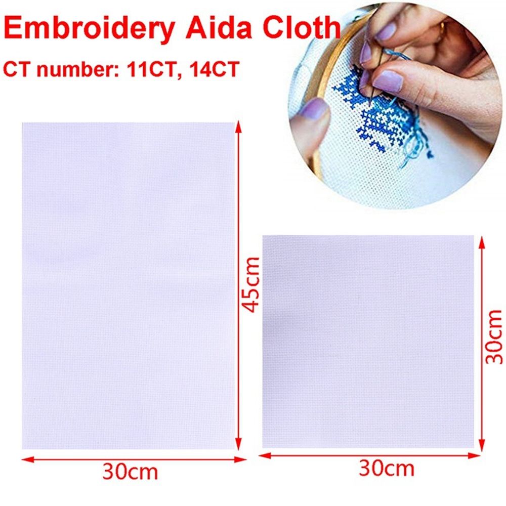 Vải Bạt 14ct Dùng Thêu Tranh Chữ Thập Thủ Công Diy