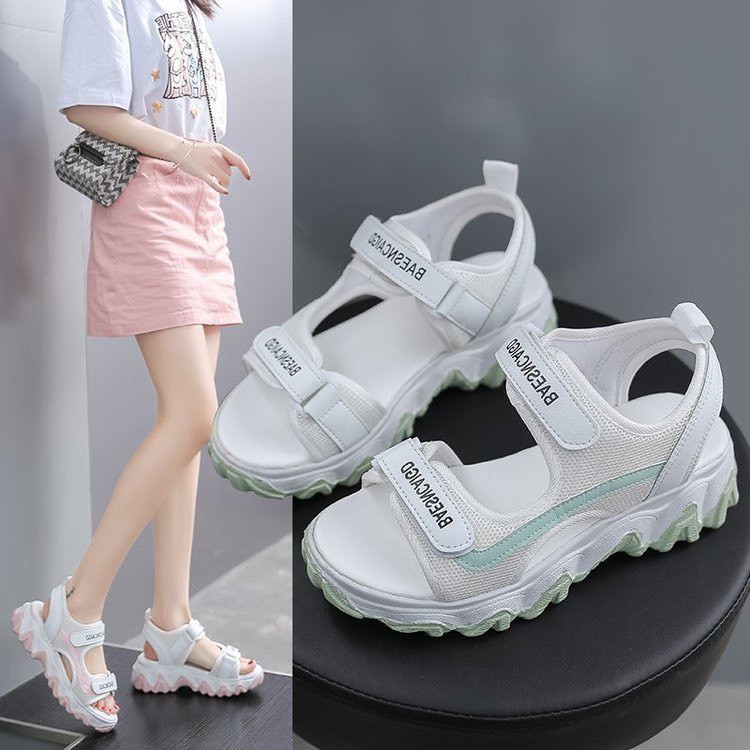 (3 MÀU) Sandal Nữ 2 Quai Ngang Base Trẻ Trung Năng Động