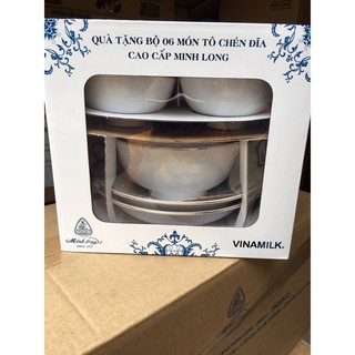 👍🧸 BỘ 6 MÓN TÔ CHÉN DĨA CAO CẤP MINH LONG 👍👍