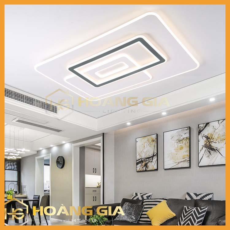 Đèn Ốp Trần, Phòng khách, Đèn  LED Ốp Trần Hình Chữ Nhật  ST LCN830, Có điều khiển chiết áp- Bảo Hành 12 Tháng
