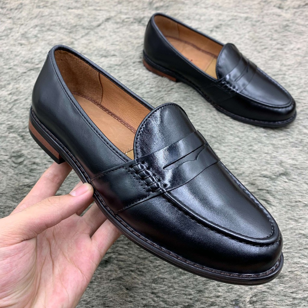 Giầy dio công sở da bò đính băng trơn thiết kế trẻ trung, nam tính