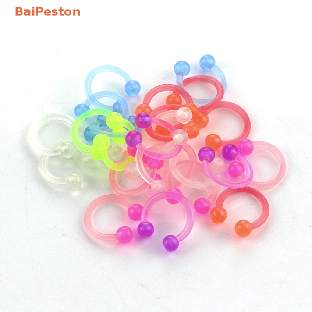 Bộ Khuyên Mũi / Môi / Tai / Cơ Thể Bằng Acrylic Dạ Quang