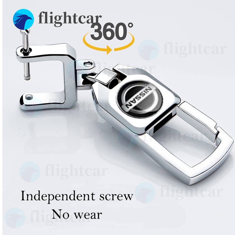 NISSAN Móc Khóa Kim Loại Hình Logo Xe Hơi Sành Điệu Thời Trang