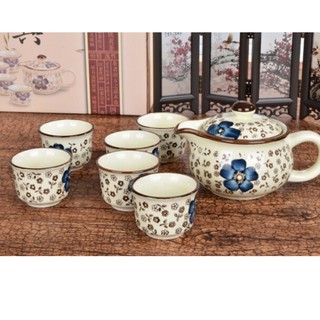 [Hot] Bộ ấm trà hoa anh đào hàng xuất Nhật Xanh Dương