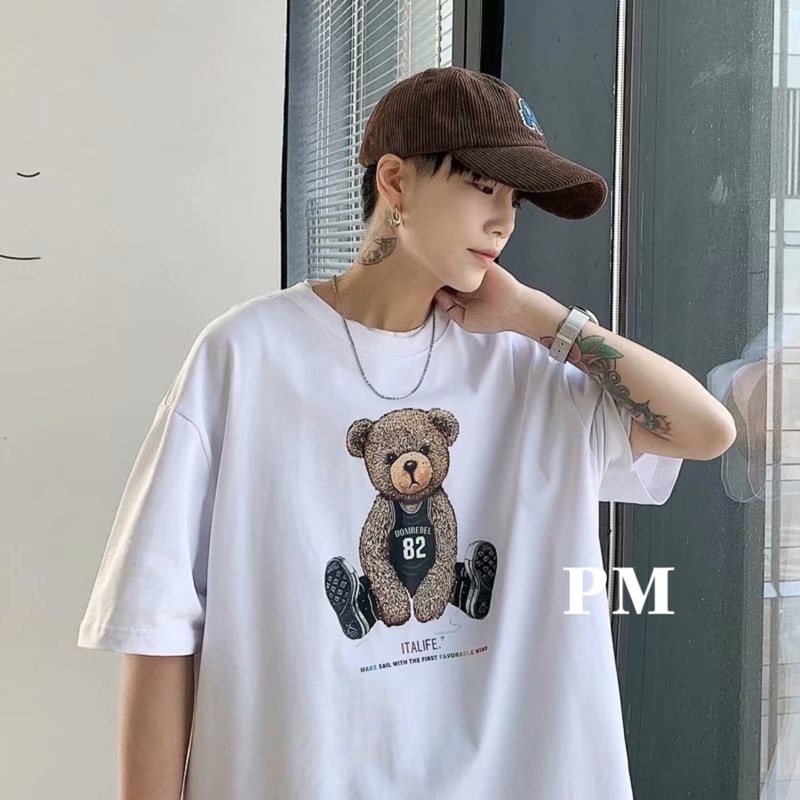 Áo phông gấu ngồi số 82 PM11