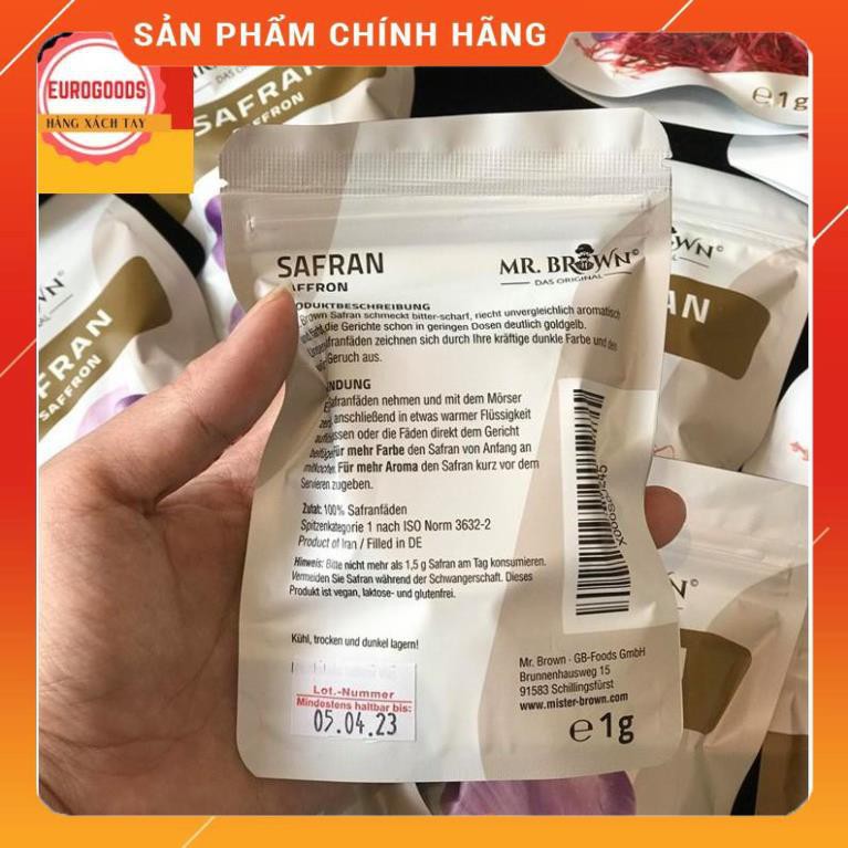 Nhuỵ hoa nghệ tây Mr Brown Safran Saffron - Hàng Đức