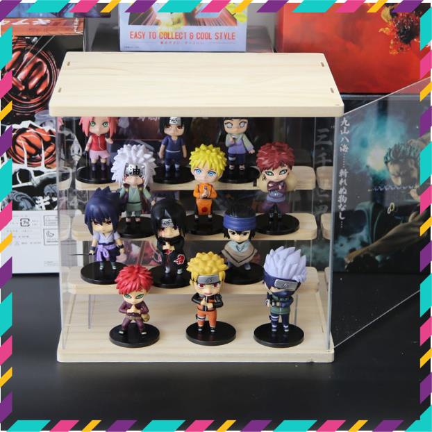 Mô Hình Naruto ChiBi Siêu Đẹp, Bộ 4 Mẫu Naruto ChiBi Thế Hệ Mới - Cao 6,5cm