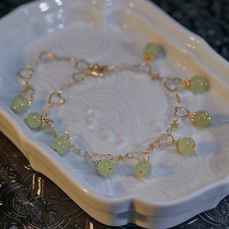 Vòng Tay Tian Yu Giả Đơn Giản  Thiết Kế niche Cao Cấp Làm Quà Tặng Sinh Nhật Cho Nữ Vào Mùa Xuân