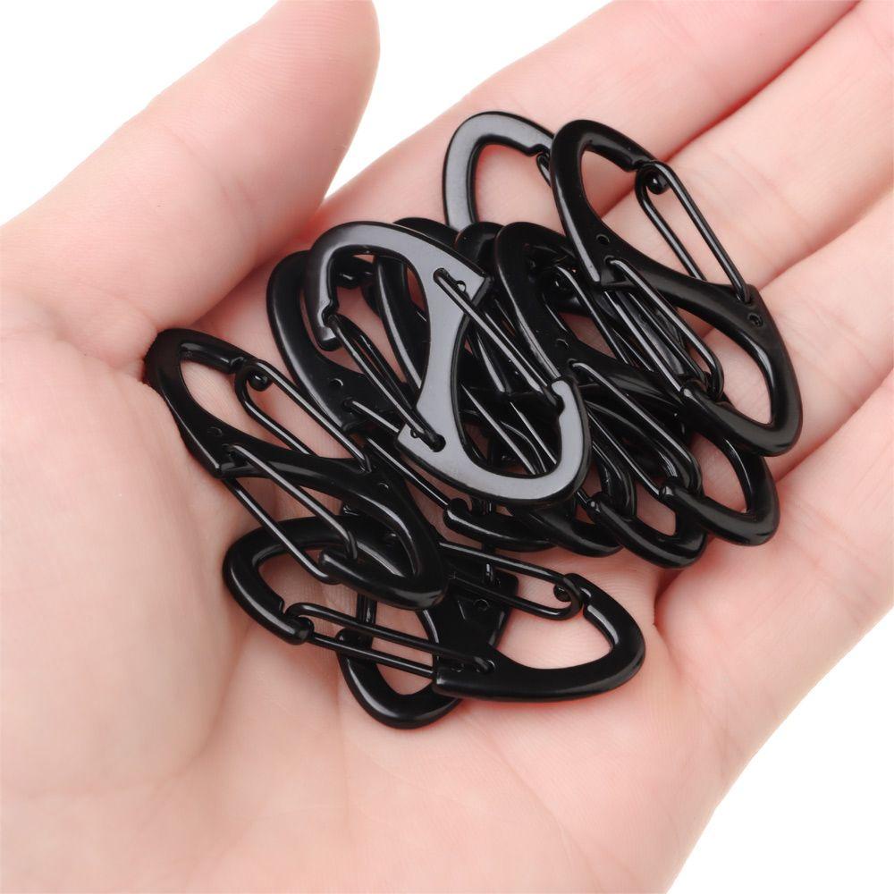 MUVAKO Set 10 Móc Khóa Ba Lô Bằng Hợp Kim Kẽm Màu Bạc / Đen