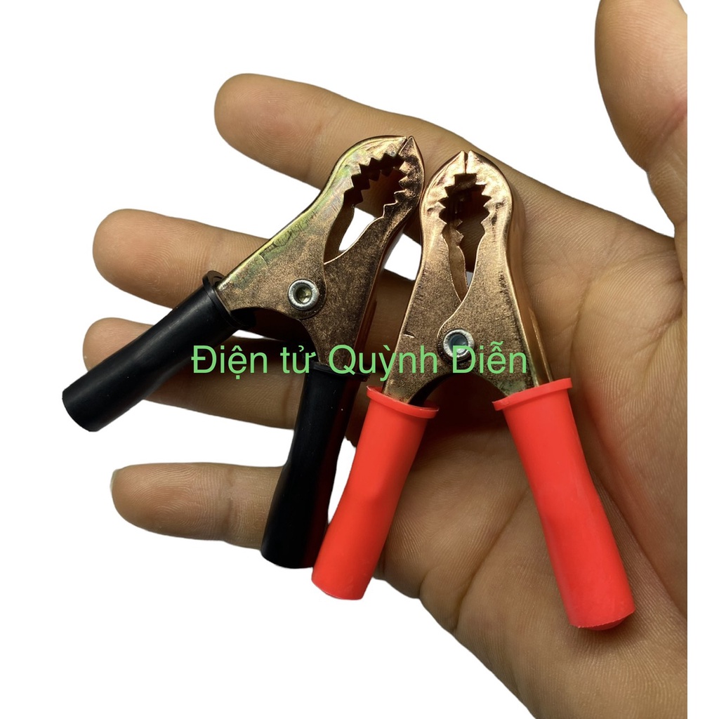 Kẹp Ắc Quy mạ đồng 50Ampe Đỏ Đen - linh kiện điện tử QUỲNH DIỄN